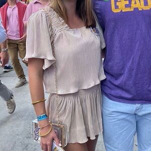 Queen Of Sparkles Beige Sparkle Set